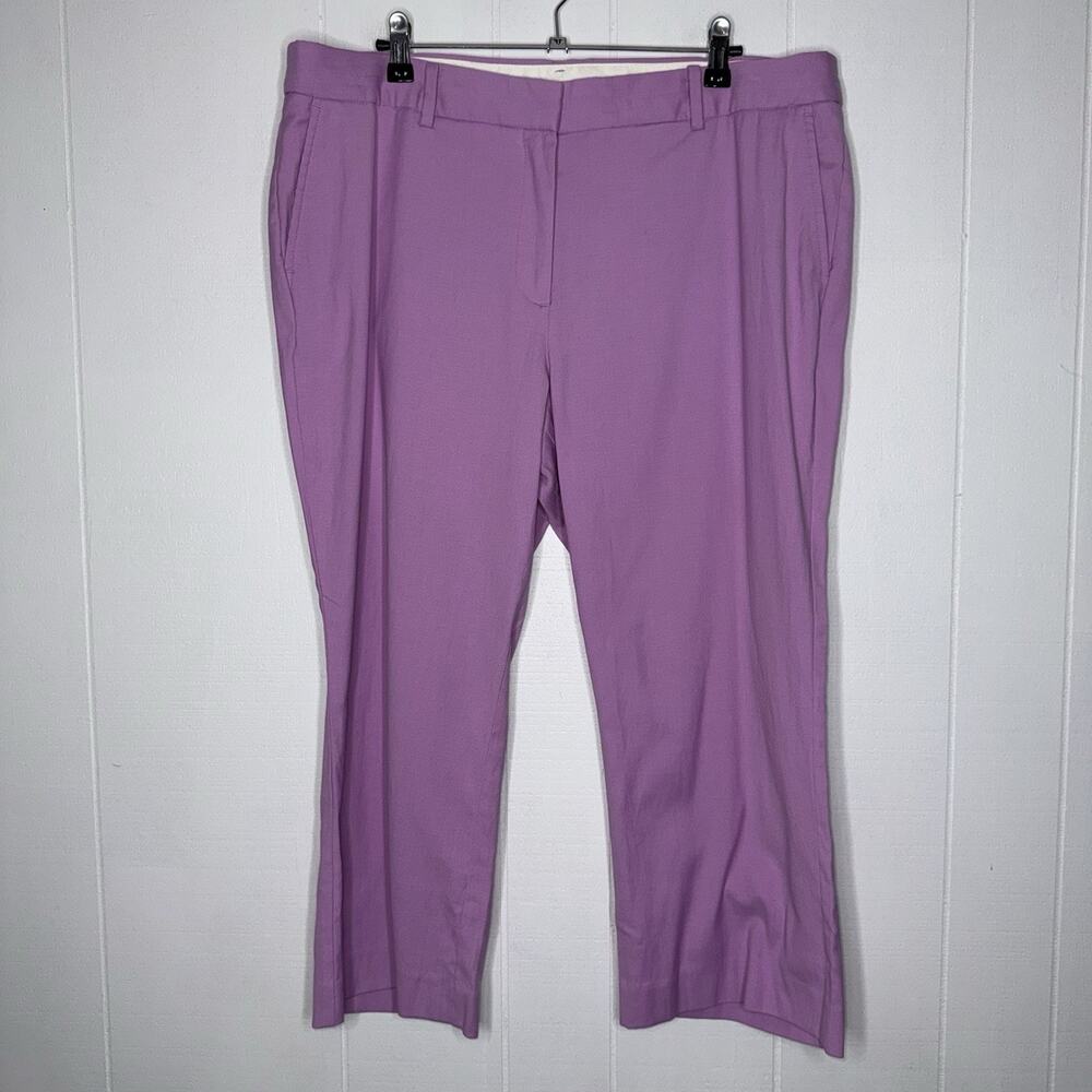Talbots Women’s Ankle Crop Pants Lilac Lavender Size 16P